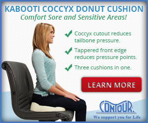 Kabooti Seat Cushion combines a donut and coccyx wedge cushion